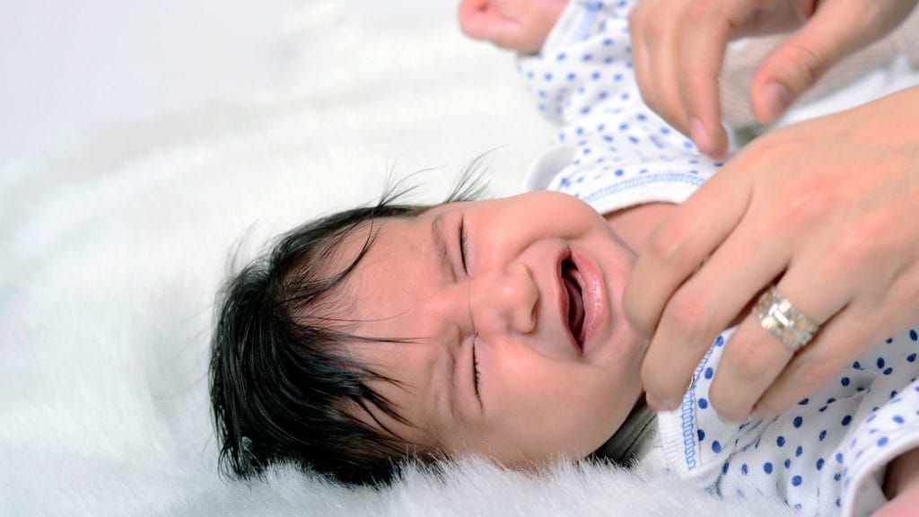 cute baby crying