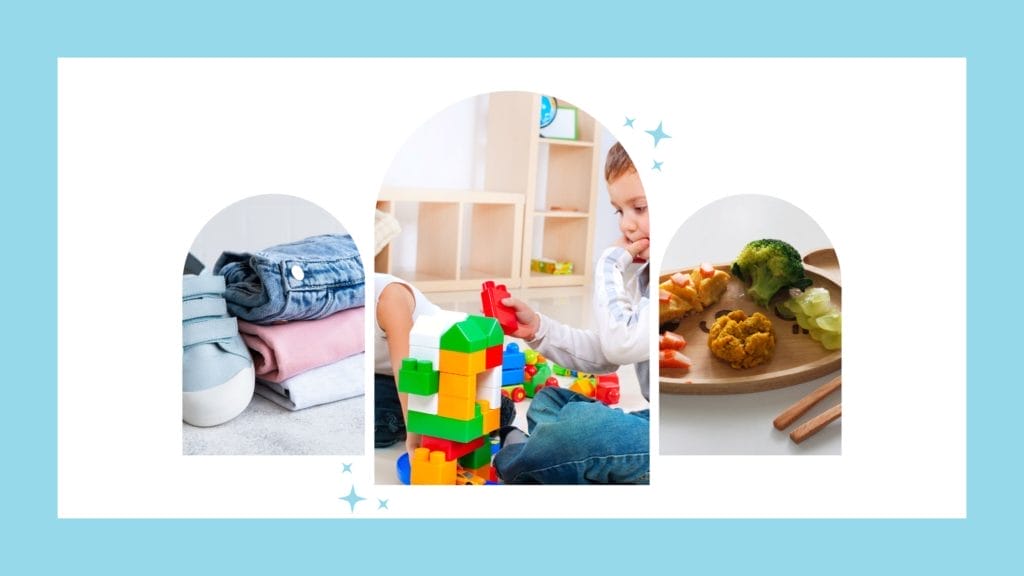 pics of toys, food, clothes