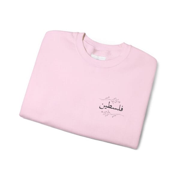 Palestine crewneck light pink folded
