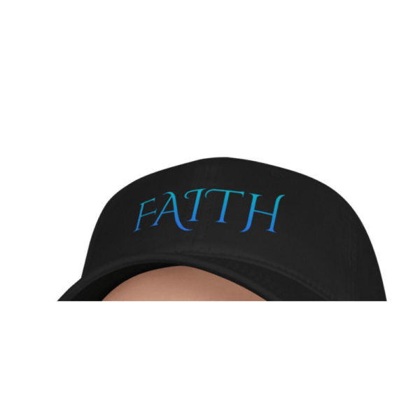 Muslim Cap - FAITH Low-Profile Baseball Cap – Gradient Blue - Image 8