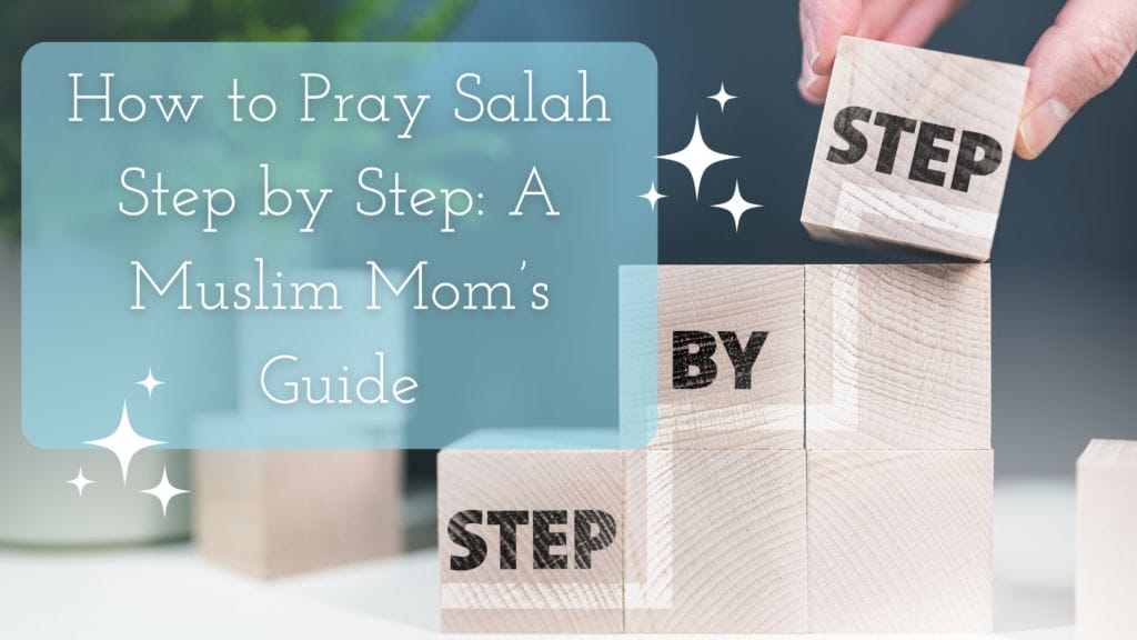How to Pray Salah Step by Step: A Muslim Mom’s Guide to Stress-Free Worship 🌟 Praying Salah is a cornerstone of our faith. But let’s be honest: between snack requests, toddler tantrums, and the ever-growing laundry mountain, squeezing in focused prayer can feel like a Herculean task! So, how can busy Muslim moms ensure their Salah is not only performed but done right? Stick with me as we break it down step by step—and yes, I’ve included tips to keep it light, fun, and mom-life friendly. Ready to level up your prayer game? Let’s dive in! 🌸 Why Knowing "How to Pray Salah Step by Step" Matters Do you ever find yourself rushing through Salah and wondering, Did I miss a step? Trust me, you’re not alone! Salah isn’t just about fulfilling a ritual; it’s your five-times-a-day reset button. As the Prophet Muhammad (peace and blessings be upon him) said, “Pray as you have seen me pray” (Sahih al-Bukhari). So, let’s make sure we’re doing it right while keeping it realistic for our jam-packed schedules. Step 1: Make Your Niyyah (Intention) 🌐 Before you even start, set your intention. This doesn’t have to be dramatic or out loud; a simple I’m praying Zuhr for Allah’s sake in your heart will do. Pro tip: If your toddler interrupts mid-intention, don’t worry. Just reset and keep going. 😅 Step 2: Face the Qiblah and Say “Allahu Akbar” 🕊 Stand tall, face the Ka’bah, and raise your hands to your ears while saying, “Allahu Akbar.” This moment is your switch from chaos to calm. If you’re unsure of the Qiblah direction, keep a handy compass app on your phone. Because let’s face it: GPS saves lives…and prayers! Step 3: Recite Surah Al-Fatihah 🎤 With hands folded over your chest, recite Al-Fatihah—the heart of Salah. Can’t get past distractions like your kids calling out, Mummy, where’s my toy?? Smile through it. Remember, your effort counts. Add another short Surah if you’re in the mood for bonus blessings. Step 4: Bow Down (Ruku’) 👏 Bend forward, keeping your back straight and hands on your knees. Say, “Subhana Rabbiyal Azim” (Glory is to my Lord, the Most Great) three times. Bonus tip: Pretend you’re showing your kids how strong your posture is. They’ll probably try to copy you—instant bonding moment! 😄 Step 5: Stand Tall Again ✨ Straighten up, saying, “Sami’ Allahu liman hamidah, Rabbana lakal hamd” (Allah hears those who praise Him; our Lord, to You belongs all praise). This is your time to reflect on gratitude—even if that’s just being thankful the kids aren’t fighting…yet. Step 6: Prostrate (Sujood) 🙏 This is the ultimate act of submission. Place your forehead, nose, palms, knees, and toes on the ground. Say, “Subhana Rabbiyal A’la” (Glory is to my Lord, the Most High) three times. Fun tip: If your toddler climbs on your back, consider it your “bonus workout” for the day. 😉 Step 7: Sit and Repeat Sujood 💖 Sit briefly, then go into a second prostration. Think of this as a mini-meditation between prostrations. Need motivation? Imagine Allah’s mercy pouring over you like warm sunshine. ☀️ Step 8: Repeat for All Rak’ahs 🌱 Depending on the prayer, you’ll repeat these steps for 2, 3, or 4 rak’ahs. Feeling overwhelmed? Remember, practice makes perfect, and even imperfect prayers are still beloved to Allah. 🌟 Step 9: Recite the Tashahhud and Send Blessings 📢 After your last rak’ah, sit and recite the Tashahhud: “At-tahiyyatu lillahi…” Don’t forget to send blessings upon the Prophet (peace and blessings be upon him). Imagine this moment as your spiritual connection line to Allah. Step 10: End with Salam 🙌 Turn your head to the right, saying, “As-salamu Alaikum wa Rahmatullah,” then repeat to the left. Congratulations, you’ve just completed a Salah! Now, give yourself a high-five for multitasking faith and mom life. 🎉 Why Salah is Your Superpower 🌟 Salah isn’t just a ritual; it’s a mom’s lifeline to Allah’s guidance. The Quran says, “Indeed, prayer prohibits immorality and wrongdoing” (29:45). So, the next time you feel overwhelmed, let Salah ground you. And yes, even if it’s interrupted by Mummy, I need water!, your effort still counts. 🌼 For more tips on living a productive Muslimah life, check out this guide. And if you want detailed descriptions of the Prophet’s prayer, visit this resource. Conclusion: Start Your Journey Today ✨ How to Pray Salah Step by Step A Muslim Mom’s Guide Title on an image of words step by step on wooden blocks