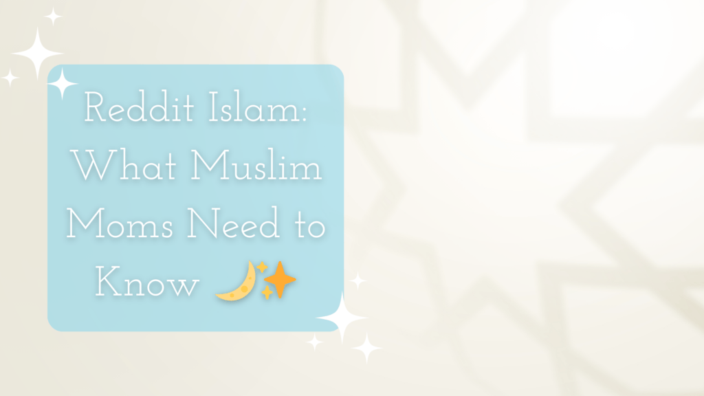 Reddit Islam title on an image of islamic design shadow background