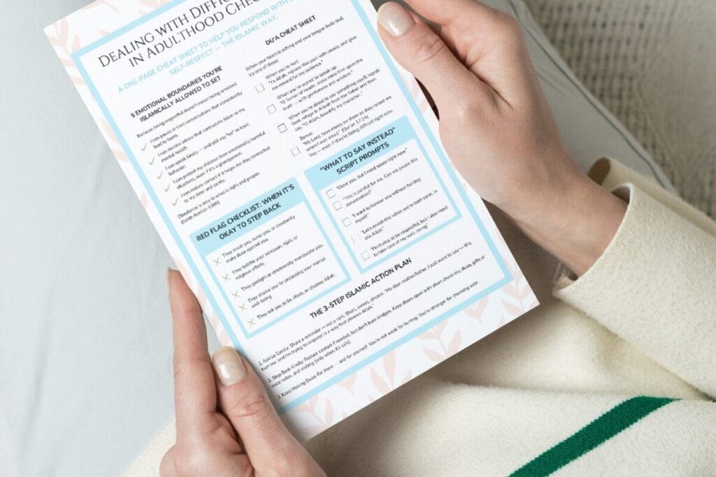 Dealing with Difficult Parents in Adulthood checklist mockup